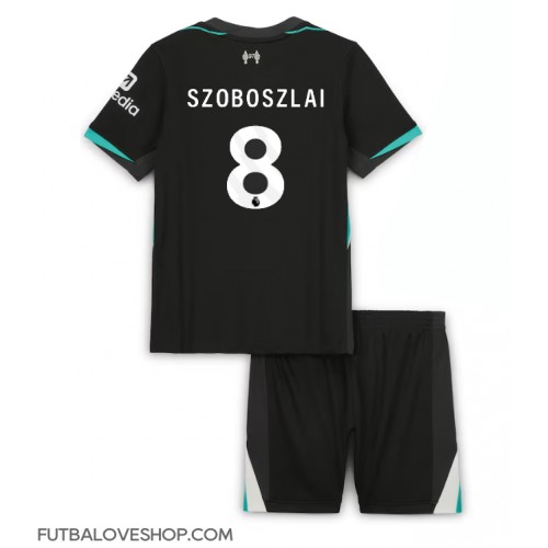 Dres Liverpool Dominik Szoboszlai #8 Preč pre deti 2024-25 Krátky Rukáv (+ trenírky)